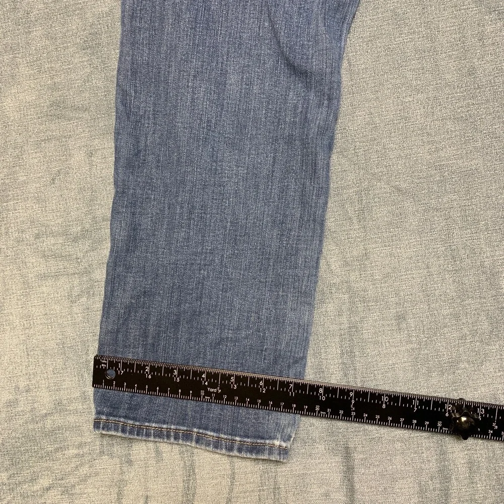 Levi's Signature Mid Rise Slim Jeans Men 36 Blue Denim Cotton Medium Wash Casual